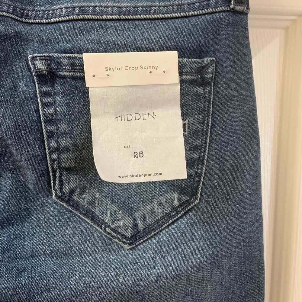 NWT Hidden Jeans Skylar Crop Skinny Jeans Size 25 - Picture 8 of 8